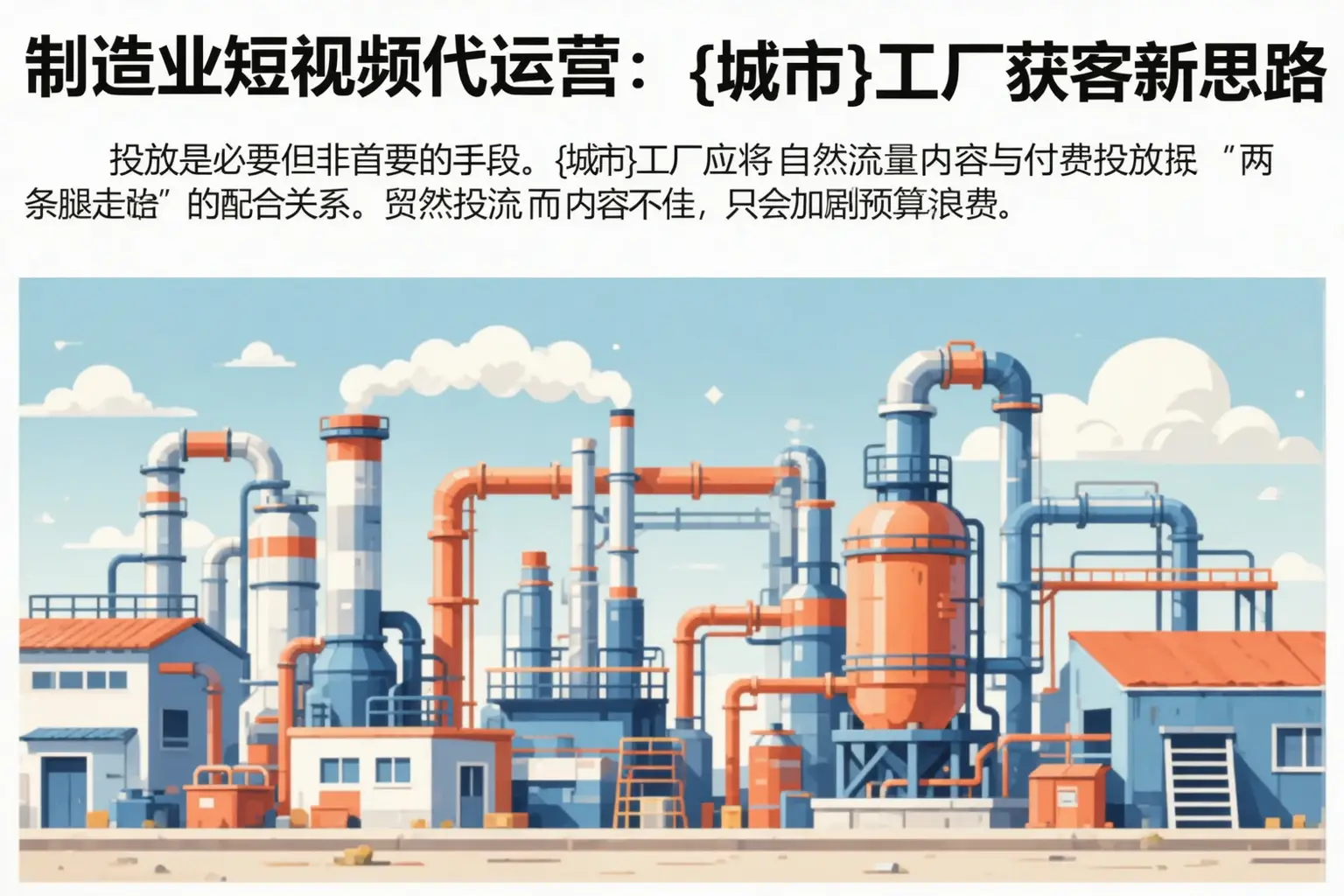 制造业短视频代运营:龙岩工厂获客新思路
