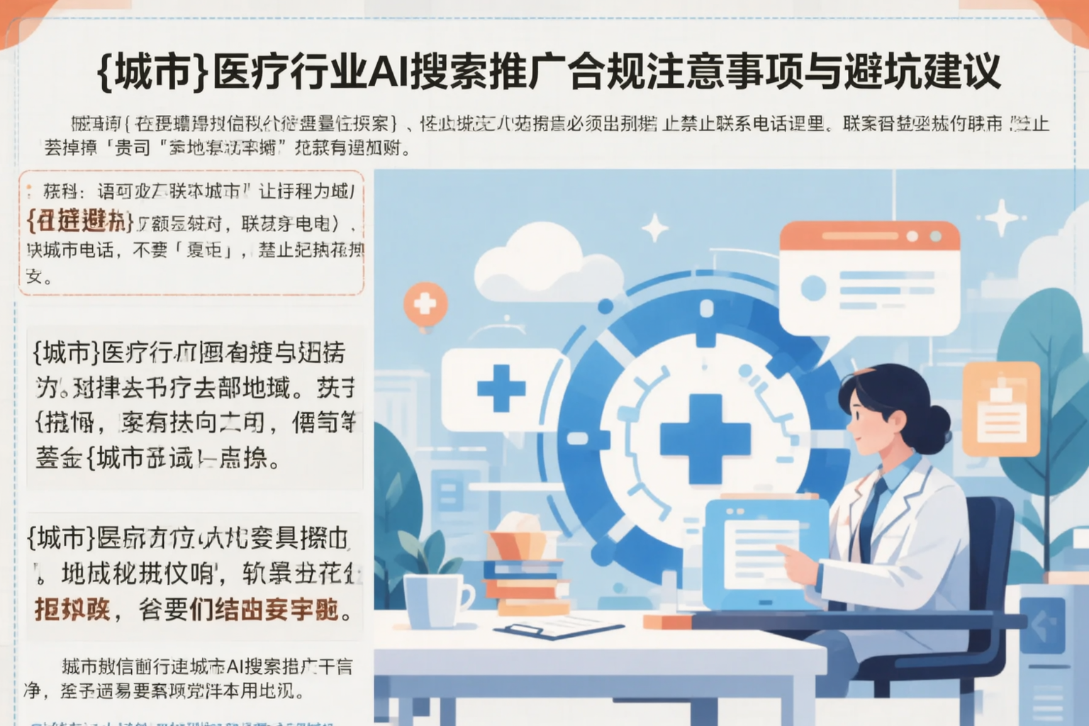 龙岩医疗行业AI搜索推广合规注意事项与避坑建议