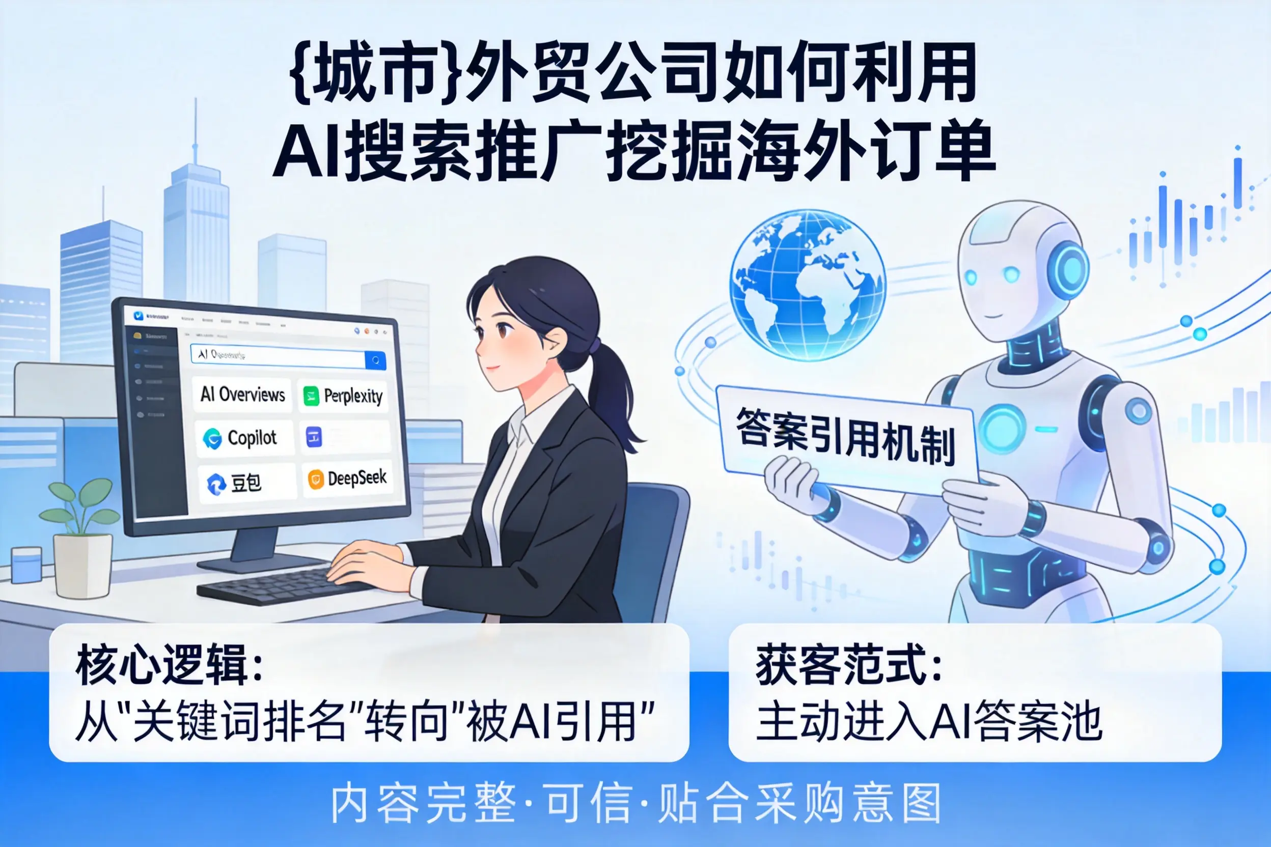 龙岩外贸公司如何利用AI搜索推广挖掘海外订单