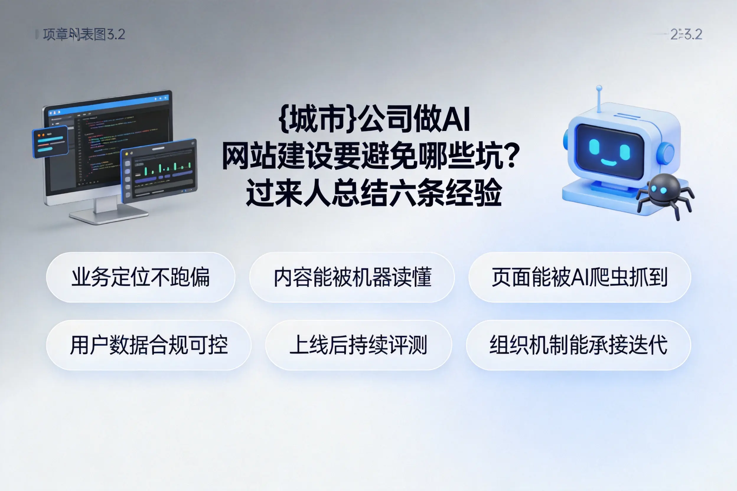 龙岩公司做AI网站建设要避免哪些坑？过来人总结六条经验