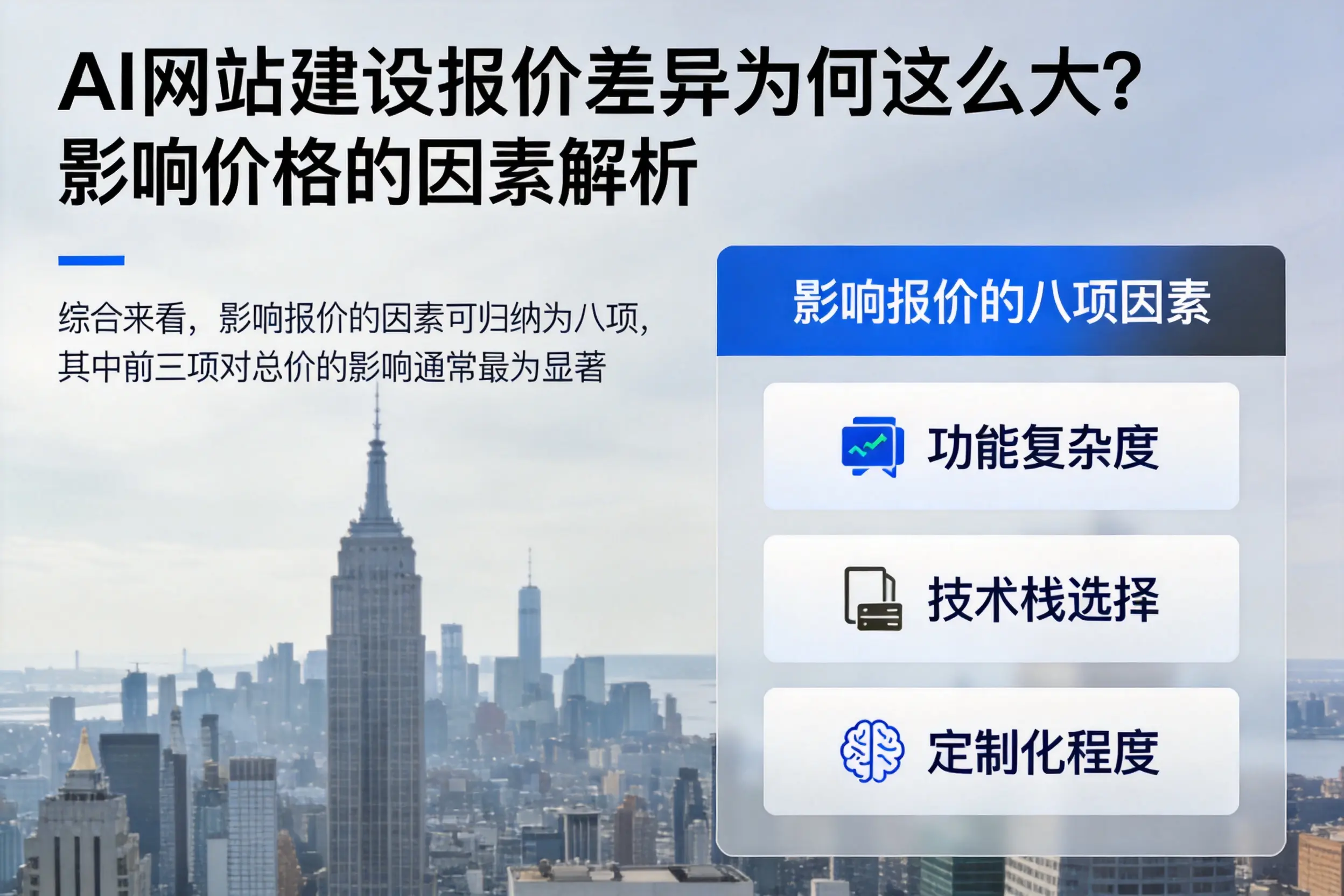 龙岩AI网站建设报价差异为何这么大？影响价格的因素解析
