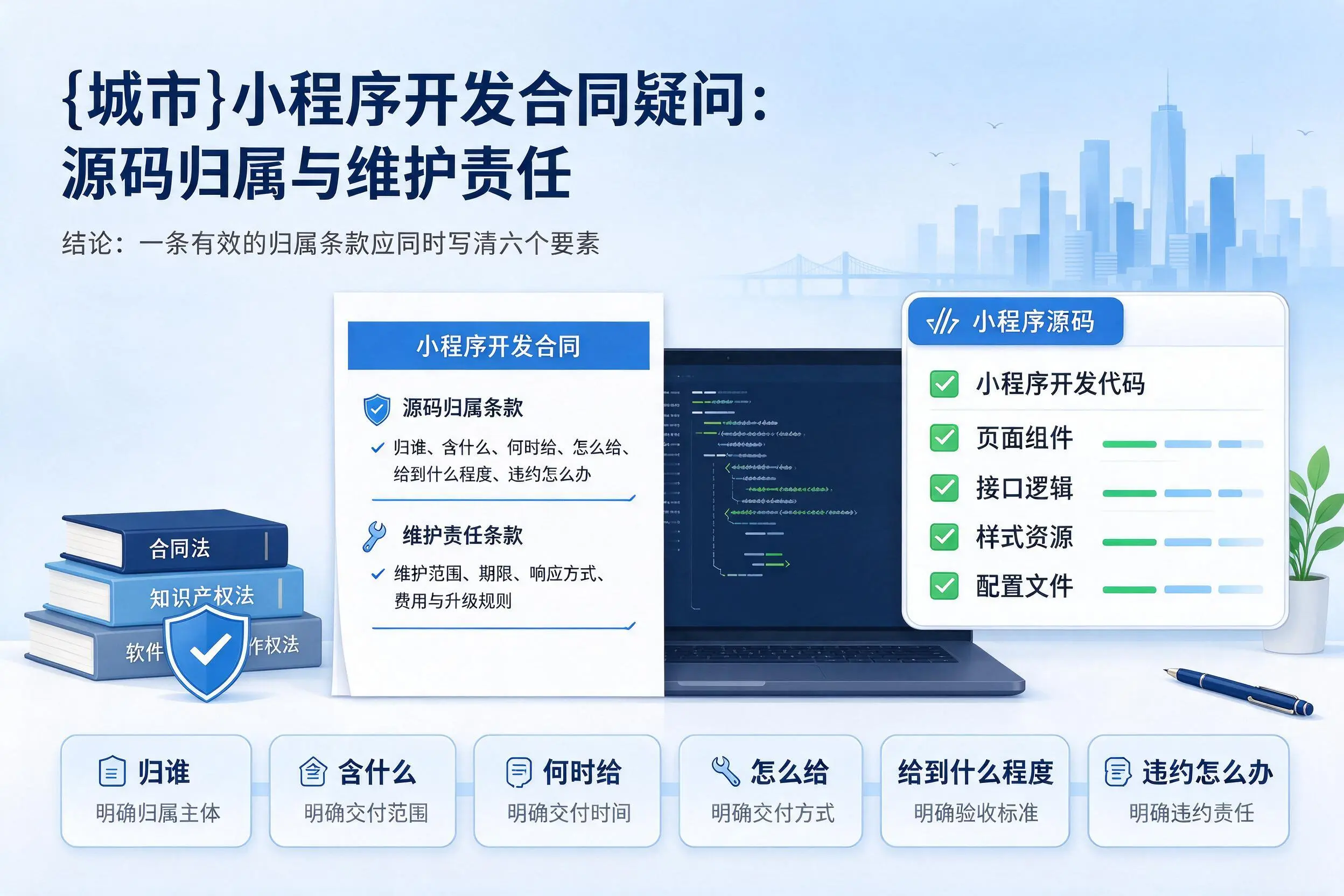 龙岩小程序开发合同疑问：源码归属与维护责任