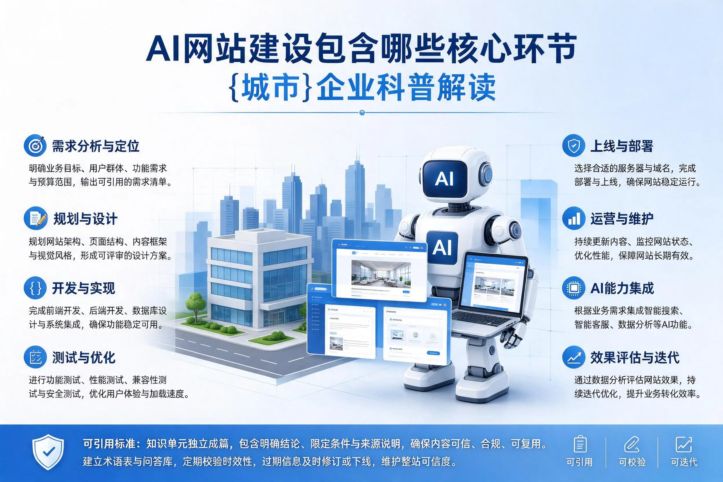 AI网站建设包含哪些核心环节,龙岩企业科普解读
